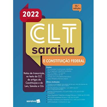 Imagem de CLT Saraiva e Constituição Federal - 55ª edição 2022