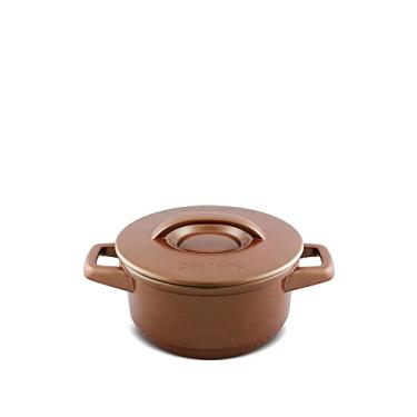 Imagem de Caçarola de Cerâmica Duo+, 16cm, 1,1 Litros, Cobre, Ceraflame