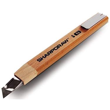 Imagem de Lápis de carpinteiro de linha fina SHARPDRAW – grafite reforçado com fibra de carbono para linhas afiadas consistentes – cabo de madeira real – linha de 0,8 mm para acabamento de carpinteiros e