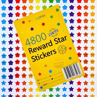 Imagem de Adesivos Youngever 4800 Reward Star, 18 Designs, Etiquetas Estrelas para Crianças, Adesivos de Recompensa Mega Variety, Adesivos de Incentivo para Materiais de Professores Suprimentos de Sala de aula
