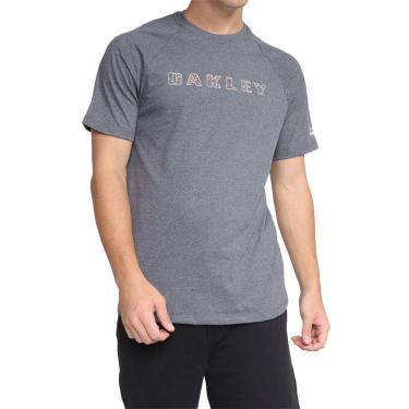 Imagem de Camiseta Oakley O'Rec Floral Logo Masculina Cinza Escuro