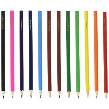 Imagem de Lápis de cor A+ Homework, Lápis Coloridos Infantil, Cores Sortidas, Pacote com 12 (UC1712)