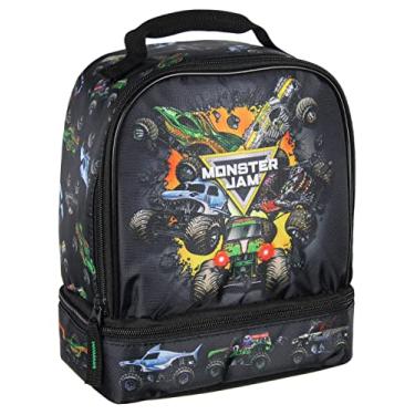 Imagem de INTIMO Lancheira Monster Jam Grave Digger Megalodon Pirate's Curse com compartimento duplo