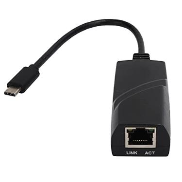 Imagem de Adaptador USB C para Ethernet, 1000 Mbps tipo-C para adaptador de rede RJ45, conversor LAN tipo C Gigabit para laptop PC