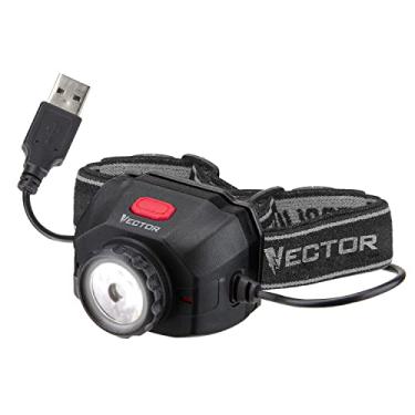 Imagem de Vector Lanterna de cabeça HL500V de íon de lítio de 500 lúmens com capacidade de carregamento USB, recarregável