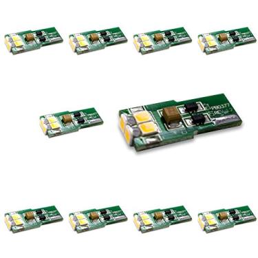 Imagem de Brightech - Pacote com 10 lâmpadas de LED para paisagismo Malibu - Base de Cunha T10-12 V CC - Cor branca quente - Traga sua iluminação de paisagem para o século 21