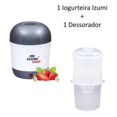 Imagem de Dessorador Para Preparo De Iogurte Grego + Iogurteira Izumi  Iogurteira