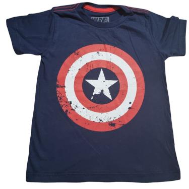 Imagem de Camiseta Infantil Manga Curta Algodão Escudo do Capitão