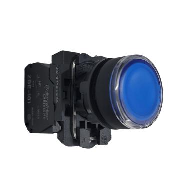 Imagem de Botão 22mm Plástico Luminoso Led 220-240vca 1na Azul Xb5aw36m1- Schneider Schneider