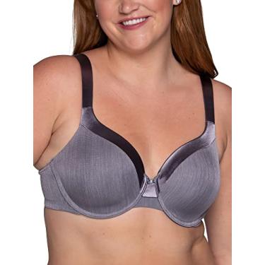 Imagem de Vanity Fair Sutiã feminino Illumination completo com suporte zoneado, bojos levemente forrados até DD, Com aro - Violeta Steele, 36C