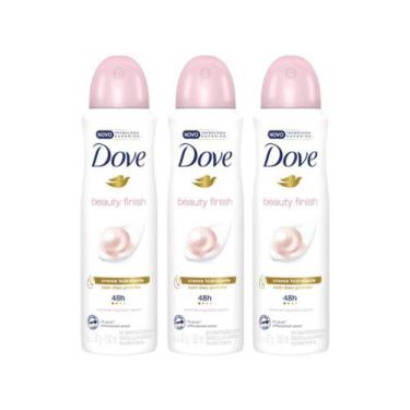Imagem de Kit Com 3 Desodorantes Antitranspirantes Aerosol Dove Beauty Finish 15