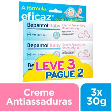 Imagem de Kit Creme para Assaduras Bepantol Baby - 3 Unidades de 30g cada 30g cada