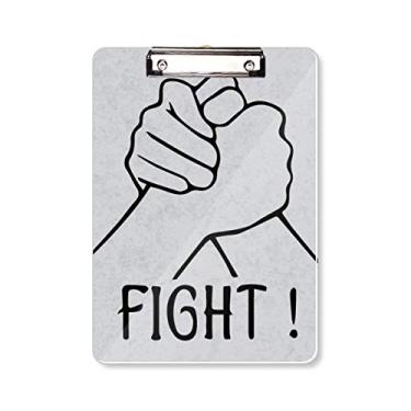 Imagem de Prancheta de pulso Wrestling personalizada para gestos, pasta, bloco de escrita A4