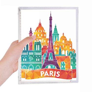 Imagem de Caderno de Caderno da Torre Eiffel da França Castelo de Paris, Diário Recarregável