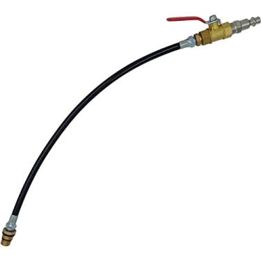 Imagem de kweiny Suporte de válvula de ar do motor e ferramenta assistente de teste de vazamento de cilindro (resistência à pressão de 1000 psi) compatível com rosca M12 ou M14