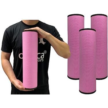 Imagem de Kit 3 Rolos Massagem Liberação Miofascial 45x12cm Rosa DF1065 Dafoca Sports