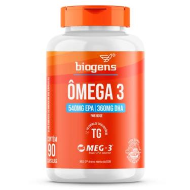 Imagem de Ômega 3 TG, triglicerídeos, 540MG EPA | 360MG DHA, Selo MEG-3®, Biogens (90 cápsulas)