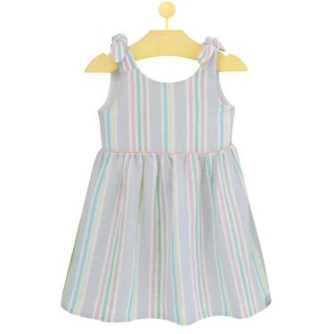 Imagem de Vestido Infantil Pandi Gaze Laço Listrado Feminino-Feminino