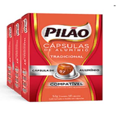 Imagem de Kit Café Pilão Nespresso 7 Tradicional 50 Cápsulas