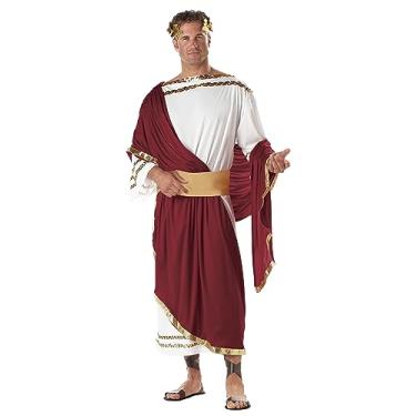 Imagem de California Costumes Fantasia masculina de César para adultos, Branco/Vinho/Ouro, Tamanho Único