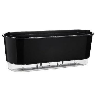 Imagem de Vaso Auto Irrigável 5 Litros Jardineira Grande Preto Autoirrigável 40cm - Vaso Raiz