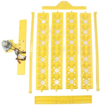 Imagem de Bandeja de ovos para incubação de ovos, 24 ovos pequenos incubadora bandeja doméstica giratória automática ovo para incubadora de ovos (#3)