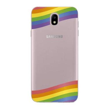 Imagem de Capa Case Capinha Samsung Galaxy  J7 Pro Arco Iris Faixas - Showcase