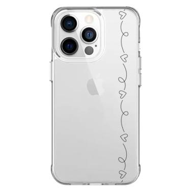 Imagem de Capa Capinha Anti Impacto para Iphone 11, 12, 13, 14, 15 e suas variações Modelo Single Hearts (Iphone 15 Pro Max)