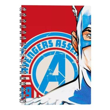 Imagem de Caderno Universitário Capitão América 10 Matérias 160 Folhas