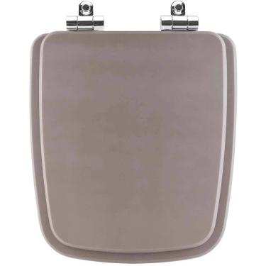 Imagem de Assento Sanitário Poliester Soft Close Boss Gris Cinza Fosco para vaso Incepa