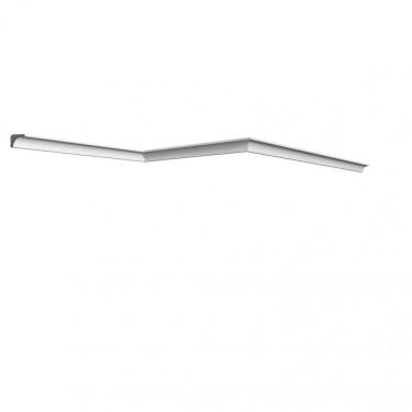 Imagem de Rodateto de Poliestireno 1,5cm x 15mm x 2,00m Metro Linear A3 HomEstar - caixa com 6 m - Branco