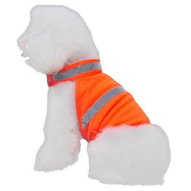 Imagem de Sosoport roupas de cachorro colete suéter amarelo arnês de caminhada regata tops colete seguro para cães colete de segurança reflexivo cachorro grande alça roupa para cachorro jaqueta