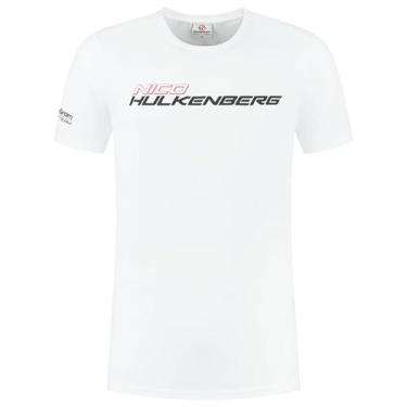 Imagem de CMC Motorsports Camiseta Haas Racing F1 Nico Hulkenberg, Branco, GG