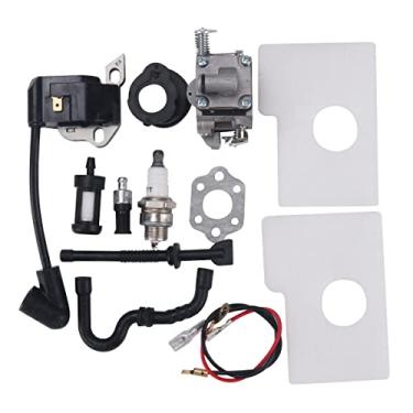 Imagem de SGBTB Carburador MS170 com bobina de ignição kit de ajuste de filtro de combustível de ar para Sthil MS180 MS180C MS170C 017 018 substituição de carburador de motosserra C1Q-S57A C1Q-S57B 1130 120