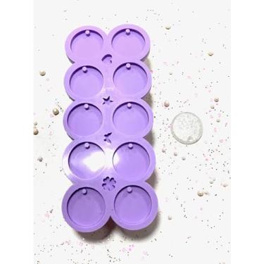 Imagem de Confeitaria dos Moldes, R323 Molde de silicone círculo com furo resina decoração