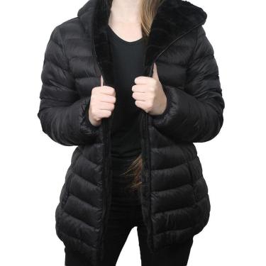 Imagem de Jaqueta Feminina Alpelo Dupla Face Pele Preta - 405000-Feminino