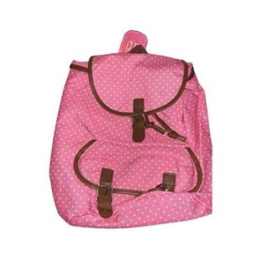 Imagem de Mochila Clio Básica Tecido e Couro Bolinha Feminina CG7427 - Preto-Feminino