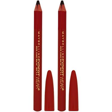 Imagem de Maybelline New York Expert Wear Twin Brow & Eye Pencils Makeup, Velvet Black, 2 Count Twin (total 4 pencils )