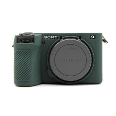 Imagem de MUZIRI KINOKOO Capa de silicone para Sony A6700, capa protetora macia para câmera digital Sony A6700/Alpah 6700 - capa de silicone antiarranhões Slim Fit A6700 - Superfície lisa verde