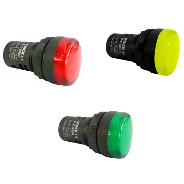 Imagem de Sinalizador Led Max Botton SLDS220 22,5MM 220VAC - Steck Vermelho Cód. SLDS2201