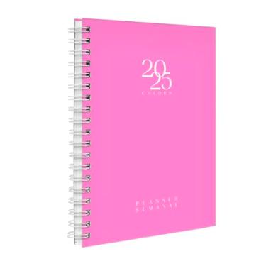 Imagem de Agenda Planner Semanal 2025 Solid Colors Rosa Primavera
