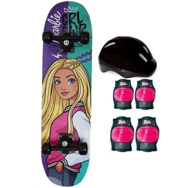 Imagem de Skate Barbie com Acessorios de Seguranca GIRL Power FUN F0010-5