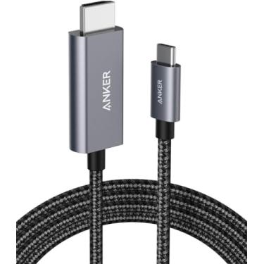 Imagem de Anker Cabo USB C para HDMI para Home Office de 6 pés, cabo USB C para HDMI 4K 60Hz, cabo de alta velocidade, ideal para entretenimento doméstico, compatível com MacBook, Samsung Galaxy