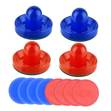 Imagem de Colaxi Empurradores e discos de air hockey Empurradores e discos de air hockey de substituição de tamanho grande discos de air hockey para mesas de jogo, estilo E