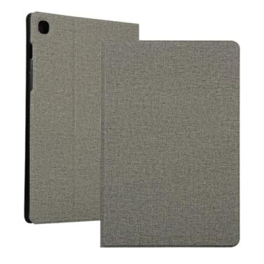 Imagem de Capa para Samsung Galaxy Tab S5e 10.5 2019 SM-T720 SM-T725 T720 T725 Couro PU 10,5 Capa Tab S5 e Capa para Tablet + Presente + Filme Casual (Cinza, Tab S5 e 10,5 polegadas)