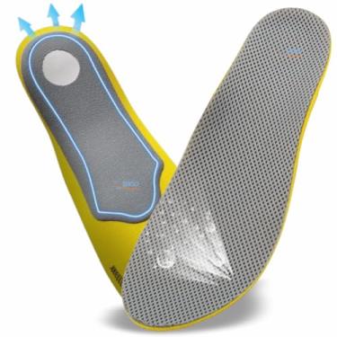 Imagem de Palmilha Ortopédica Para Tratamento dos Pés Chatos e Planos/Fascite Plantar Esporão Calcâneo Neuroma de Morton/Pronação Excessiva (41-46)