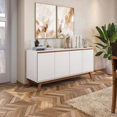 Imagem de Aparador Kappesberg 4 Portas Branco 156cm