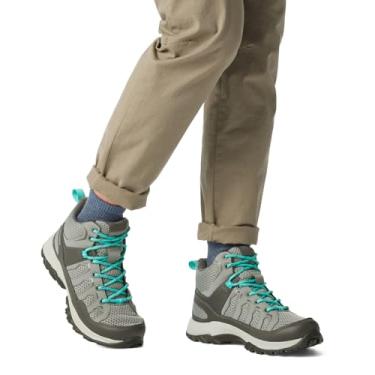 Imagem de Columbia Tênis feminino granito à prova d'água, aço cinza titânio/água-marinha brilhante, 42, Aço cinza titânio/água-marinha brilhante, 10.5 Wide