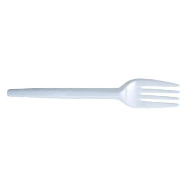 Imagem de Garfo Descartável Sobremesa 1.000 Unidades Branco Prafesta