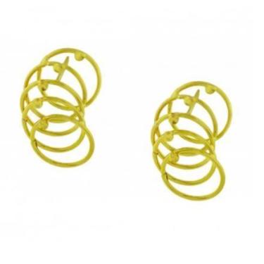 Imagem de Brinco de ouro 18k Aros - Elegancy Joias